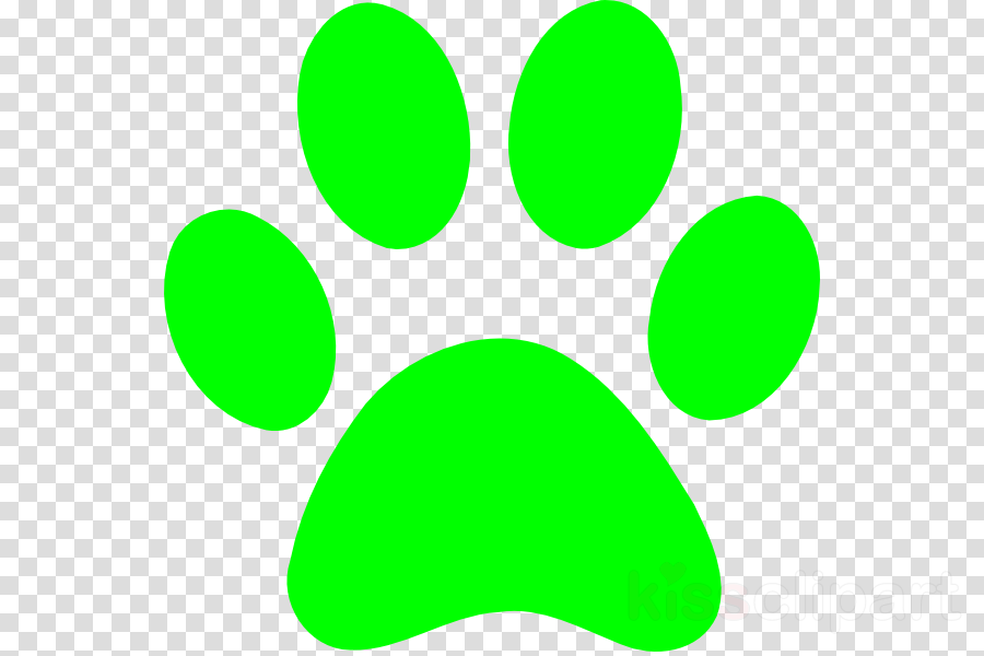 Blues Clues Green Paw Print PNG image