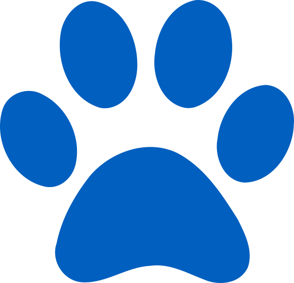 Blues Clues Paw Print Graphic PNG image
