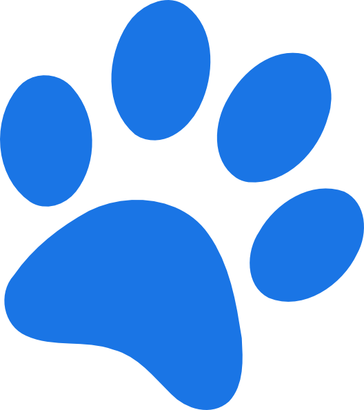 Blues Clues Paw Print PNG image