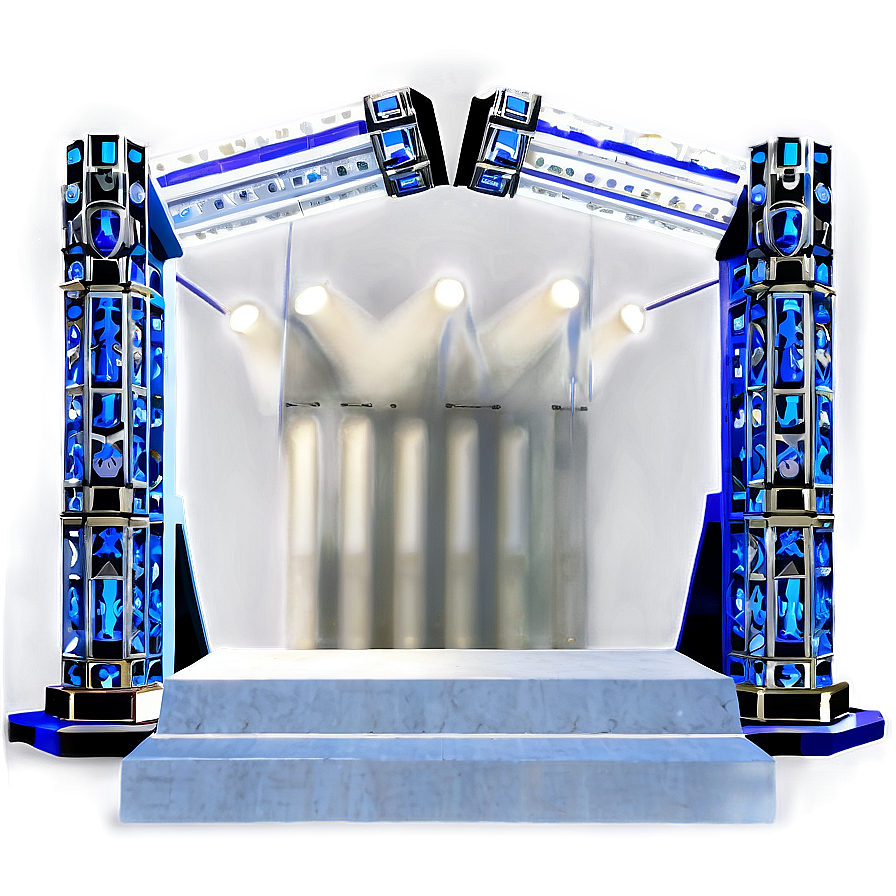 Blues Concert Stage Setting Png Ogc PNG image