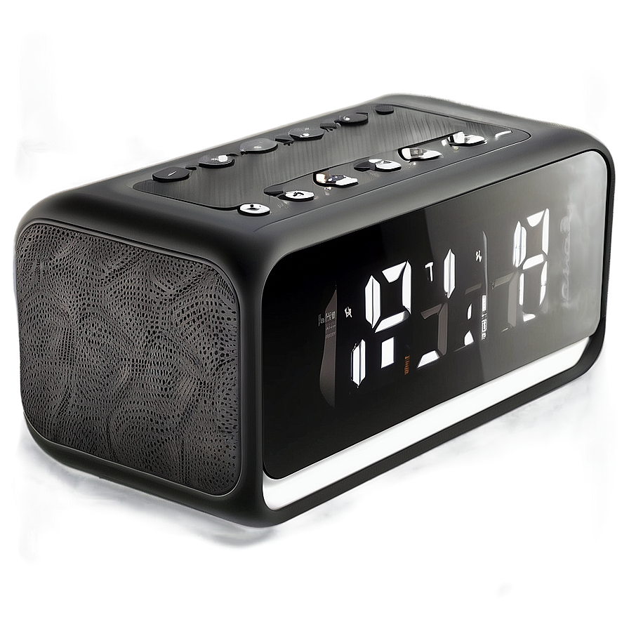 Bluetooth Speaker With Alarm Clock Png 06262024 PNG image