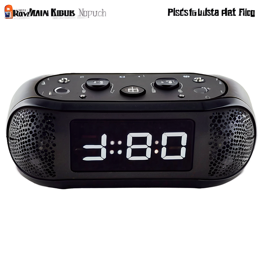 Bluetooth Speaker With Alarm Clock Png 80 PNG image