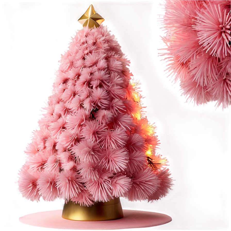 Blush Pink Christmas Tree Png 18 PNG image