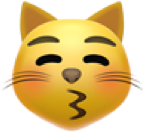 Blushing Cat Emoji.png PNG image