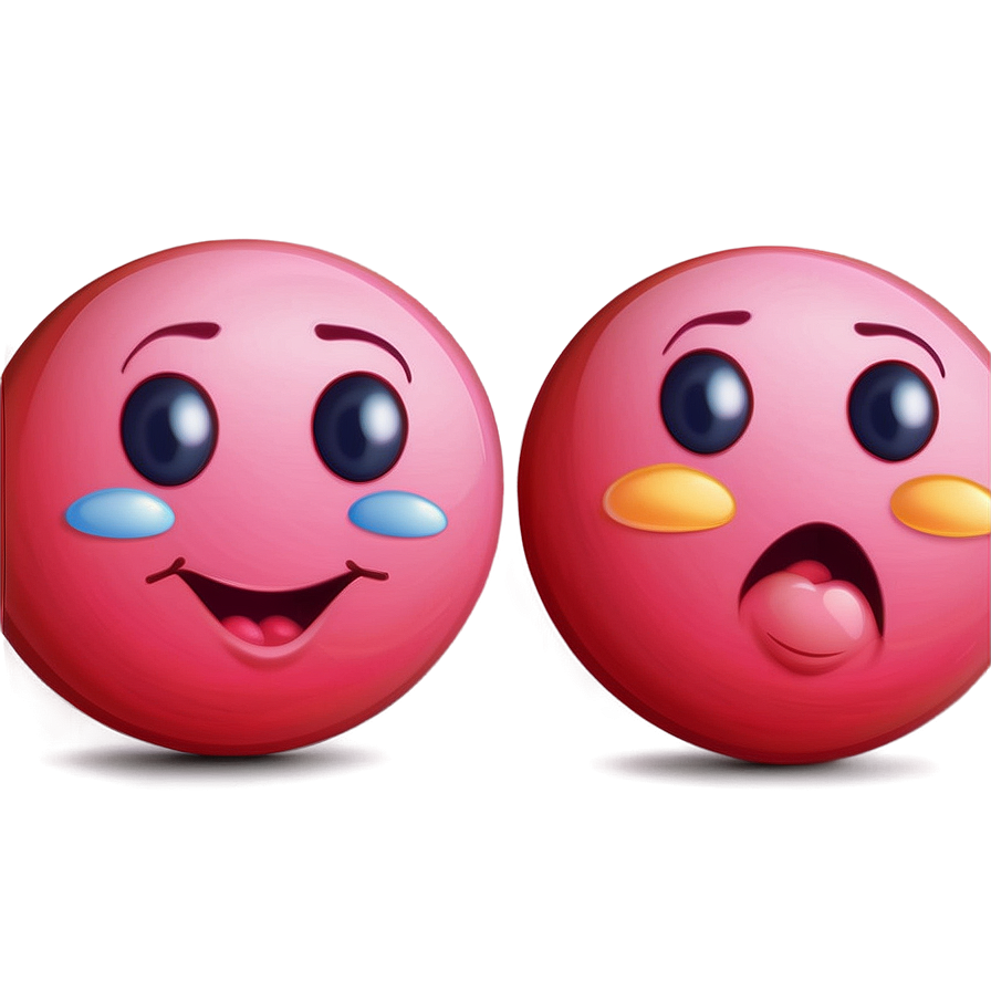 Blushing Emoji Reaction Facebook Png 30 PNG image