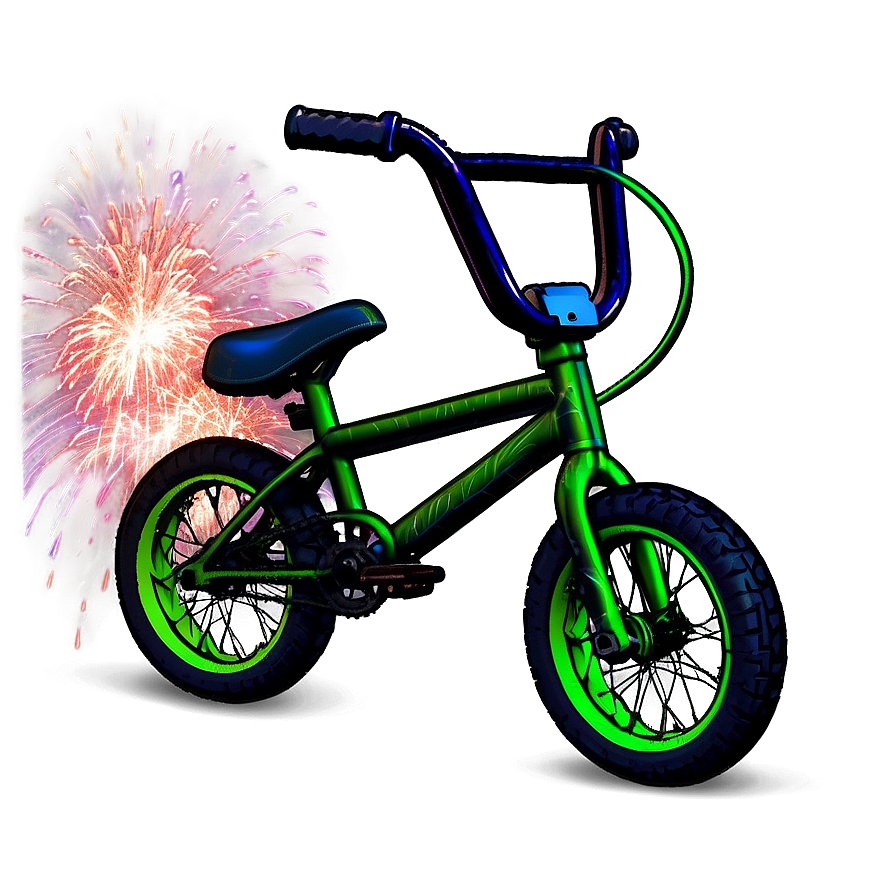 Bmx Bike On Firework Background Png 44 PNG image