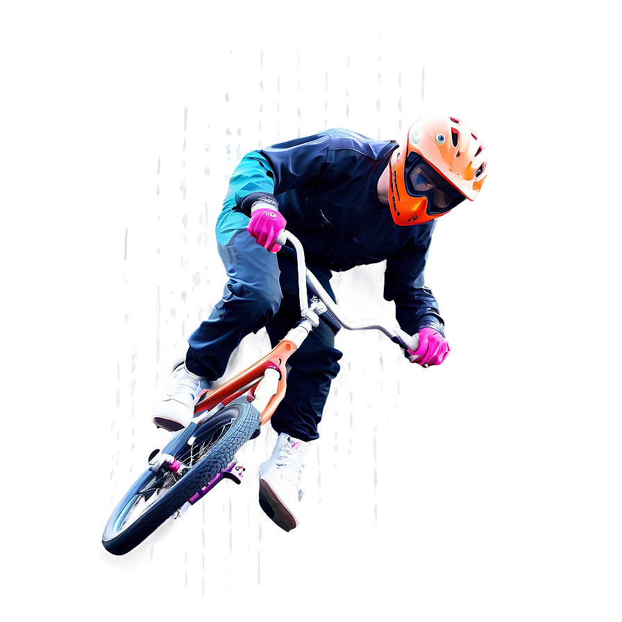 Bmx Bike Splash Art Png 06282024 PNG image