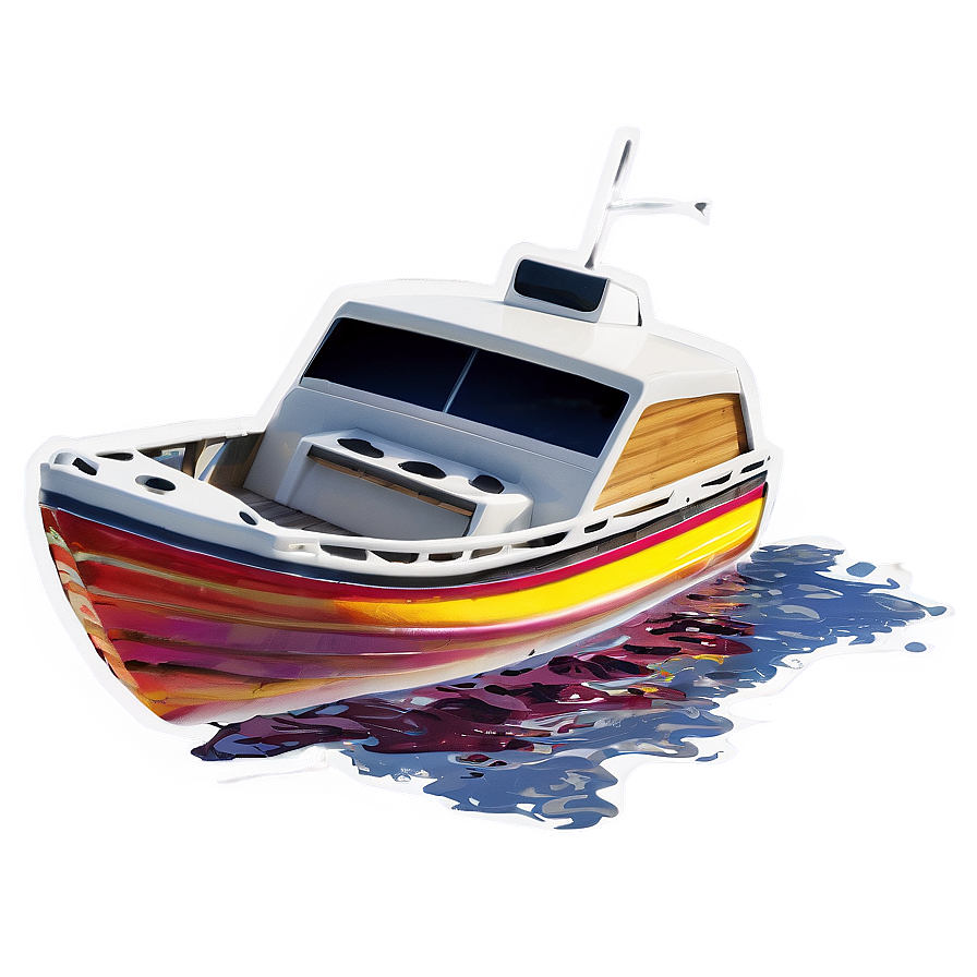 Boat On Water Png Dhu8 PNG image