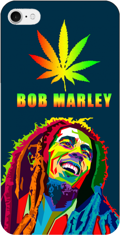 Bob Marley Rasta Color Phone Case PNG image