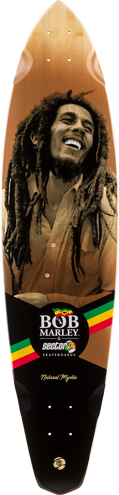 Bob Marley Skateboard Deck PNG image