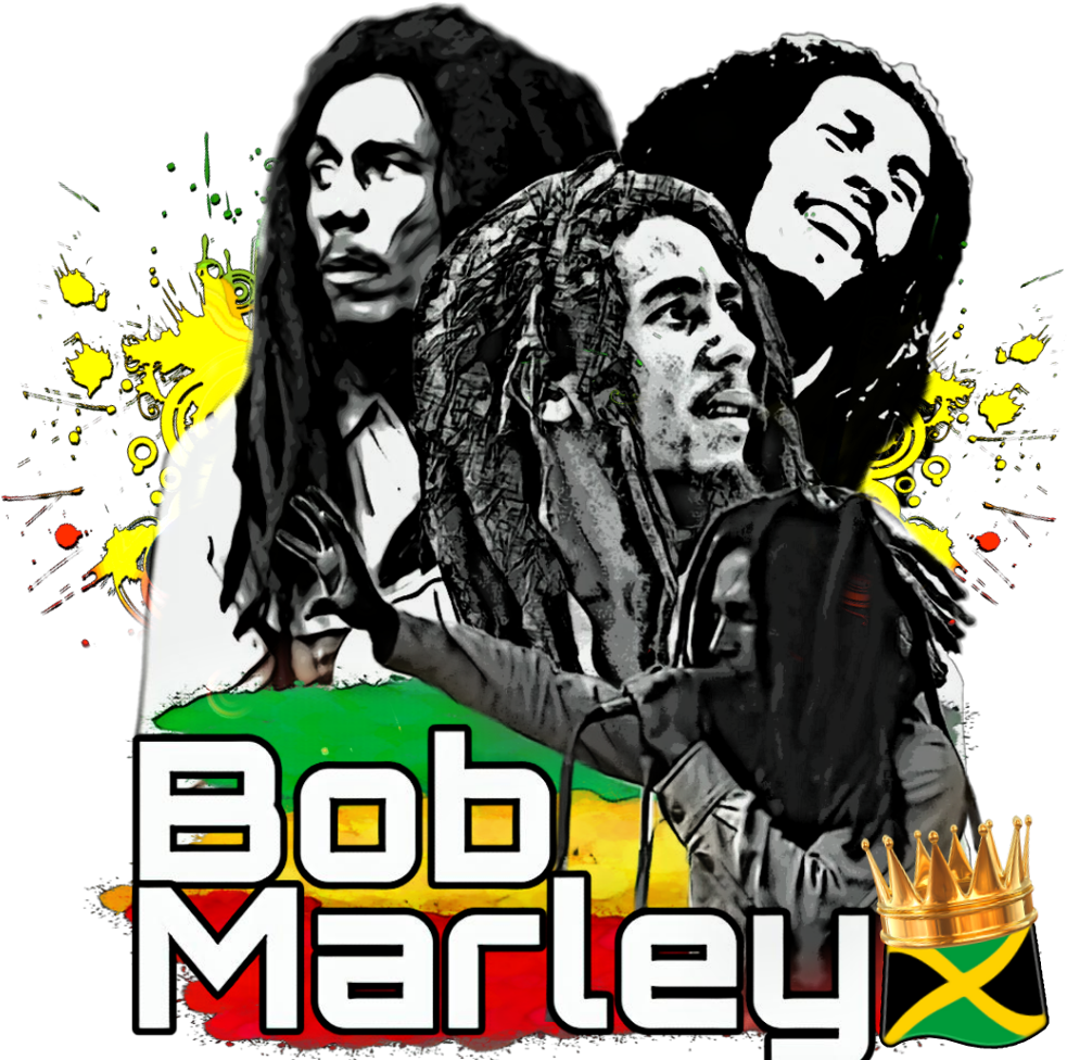 Bob Marley Tribute Artwork PNG image