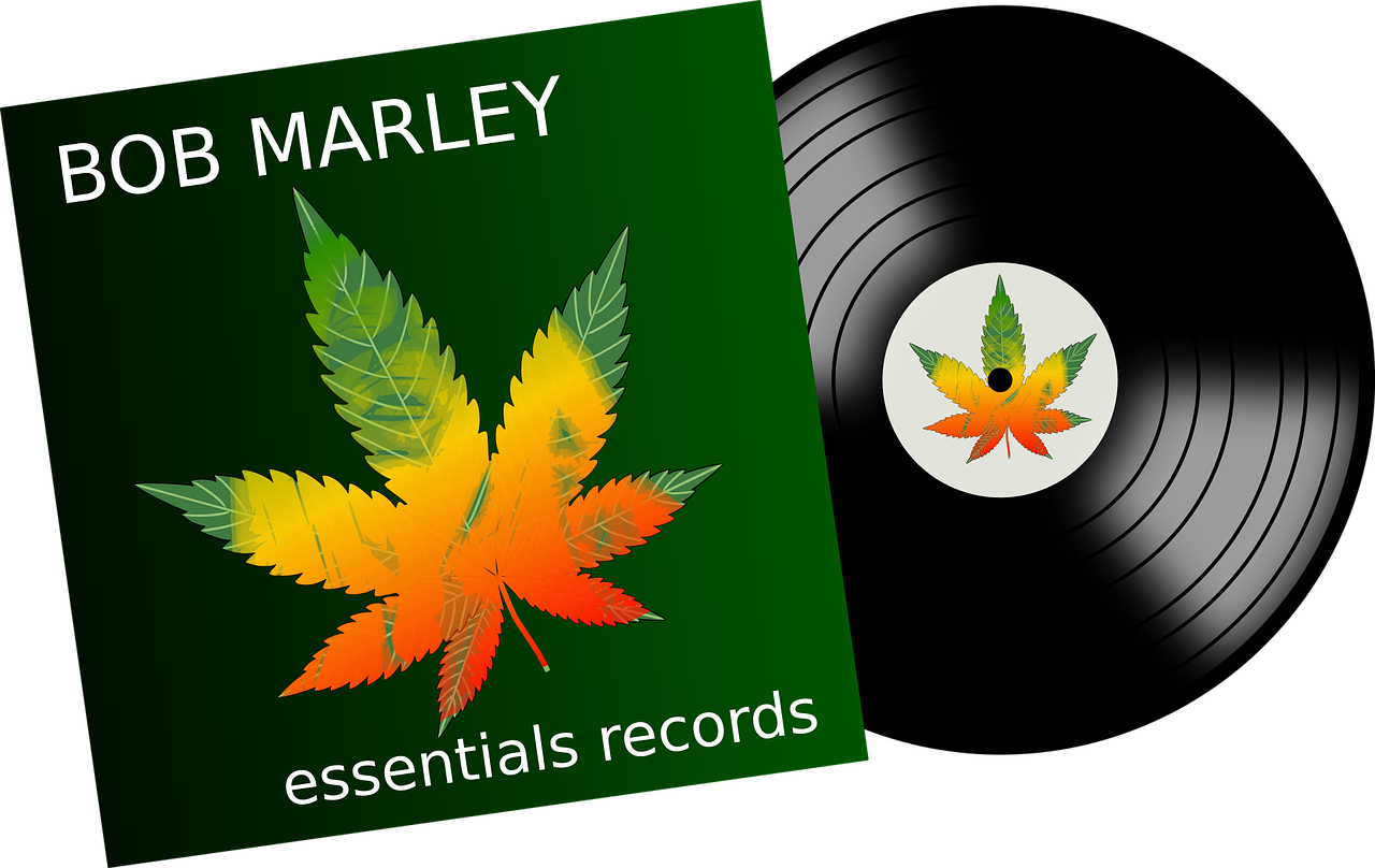 Bob Marley Vinyl Record Cover PNG image