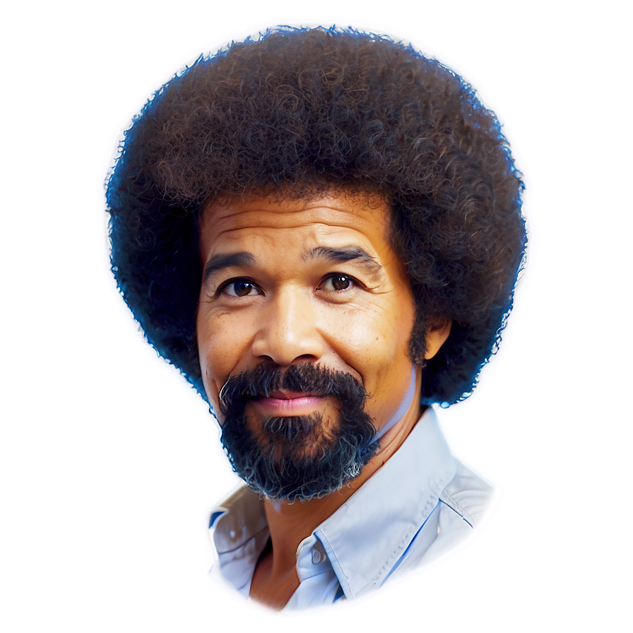 Bob Ross Afro Hair Png Lhr PNG image