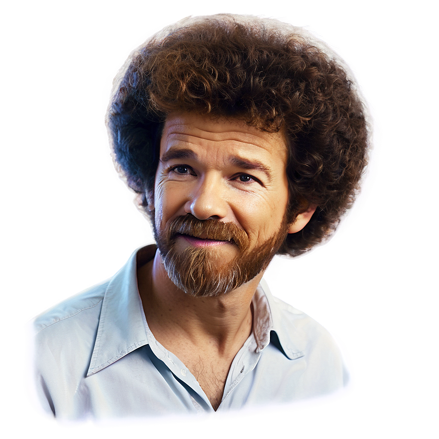 Bob Ross Hair D PNG image