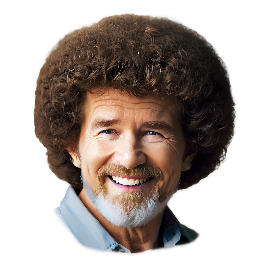 Bob Ross Hair Emoji Png 06282024 PNG image