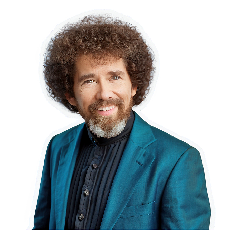 Bob Ross Hair For Cosplay Png 06282024 PNG image