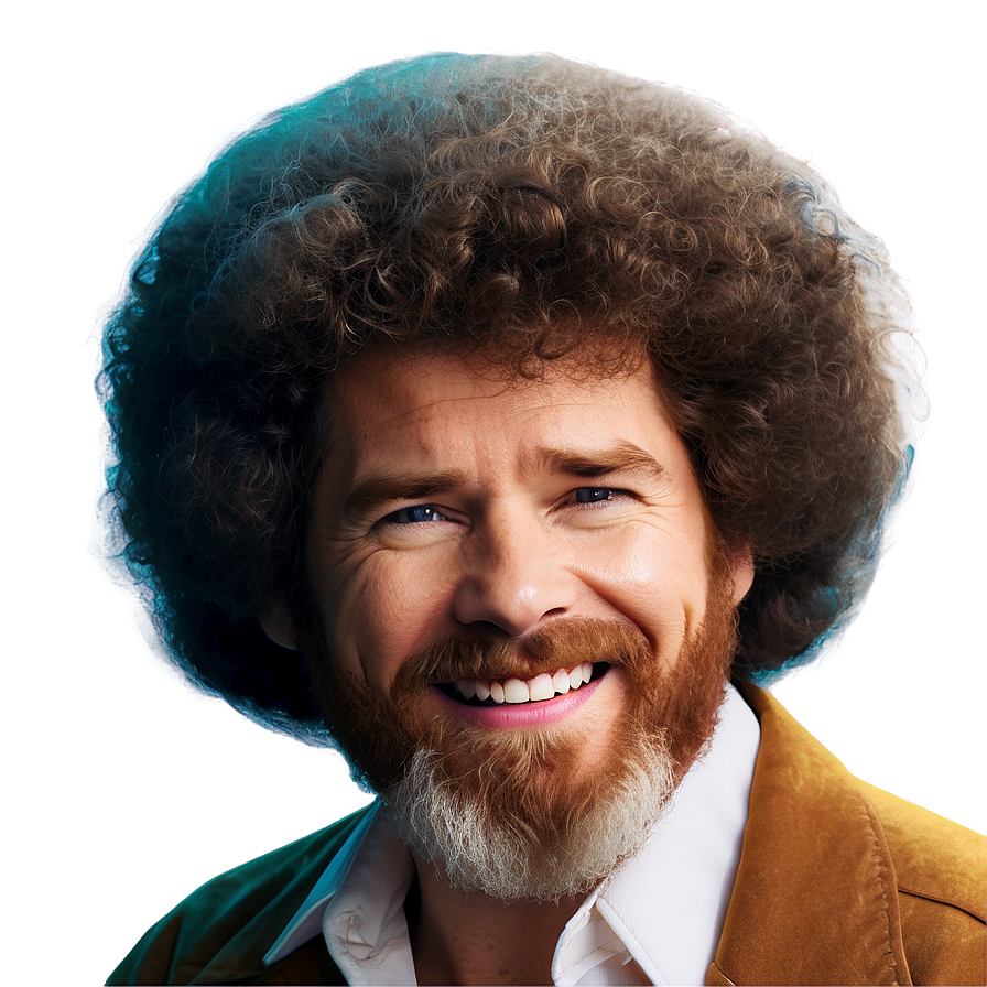 Bob Ross Hair For Social Media Png Skp14 PNG image