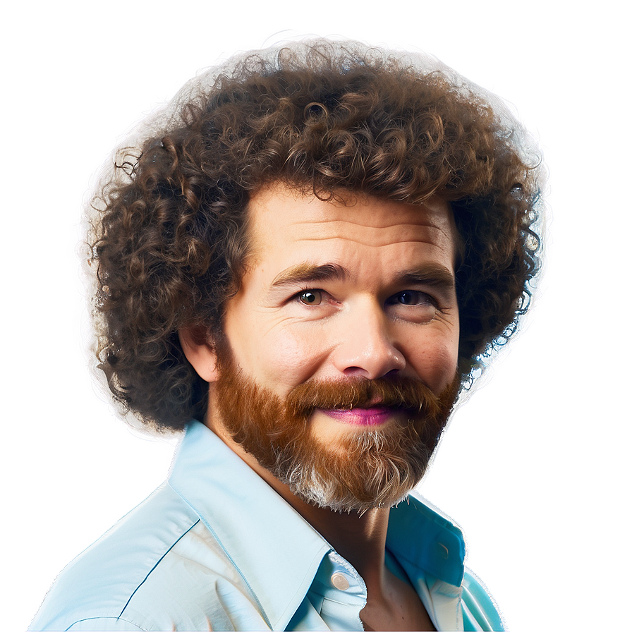 Bob Ross Hair Tutorial Inspired Png Fix PNG image