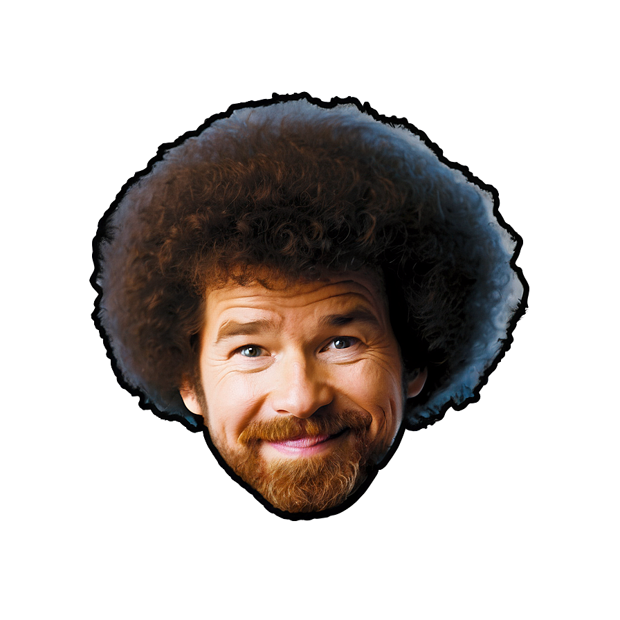 Bob Ross Signature Hair Png 41 PNG image