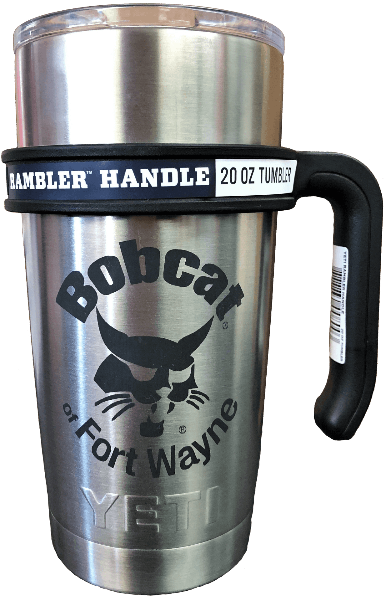 Bobcat Fort Wayne Branded Y E T I Tumblerwith Handle PNG image
