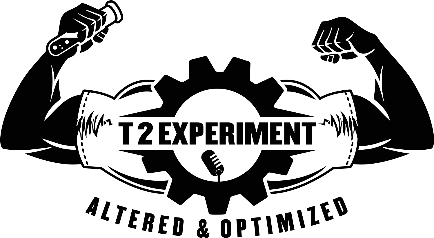 Bodybuilder Gear Experiment Logo PNG image