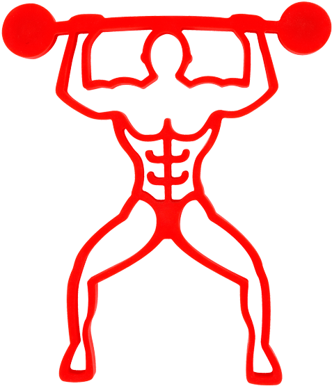 Bodybuilder Silhouette Weightlifting PNG image