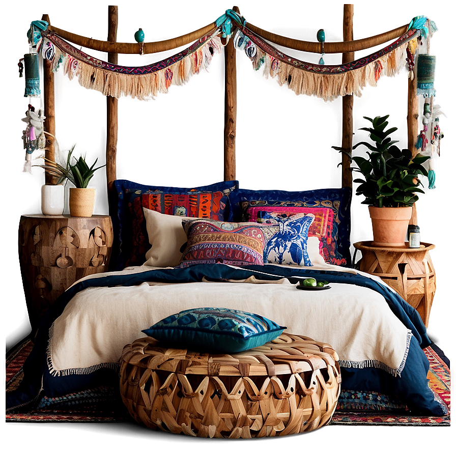 Bohemian Bedroom Decor Png 53 PNG image