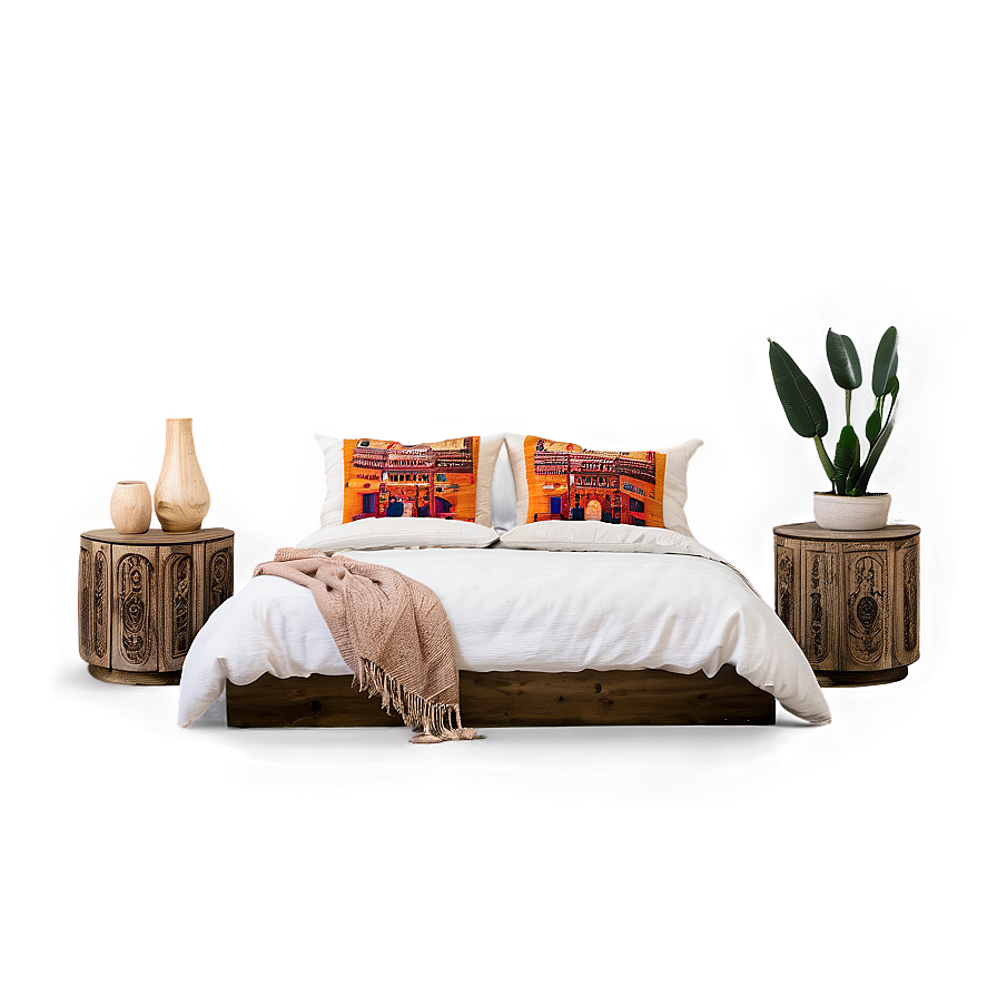 Bohemian Bedroom Decor Png Cgh47 PNG image