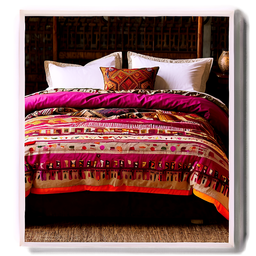 Bohemian Style Bedding Png Xwf10 PNG image