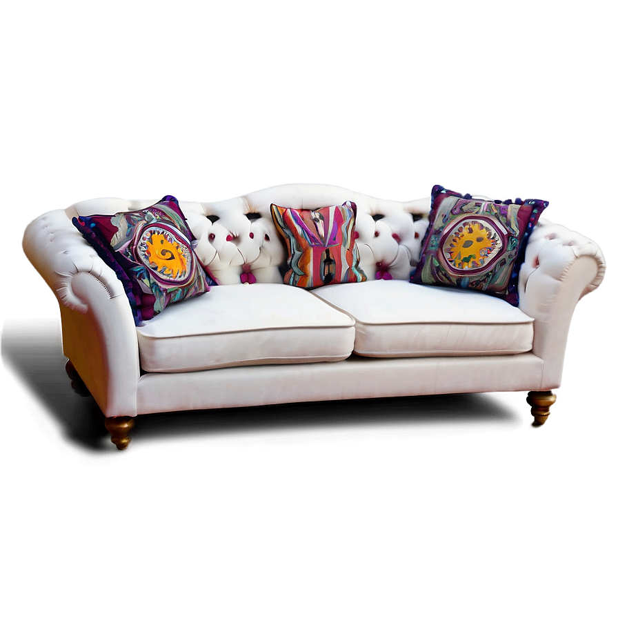 Boho Chic Couch Png Eia PNG image