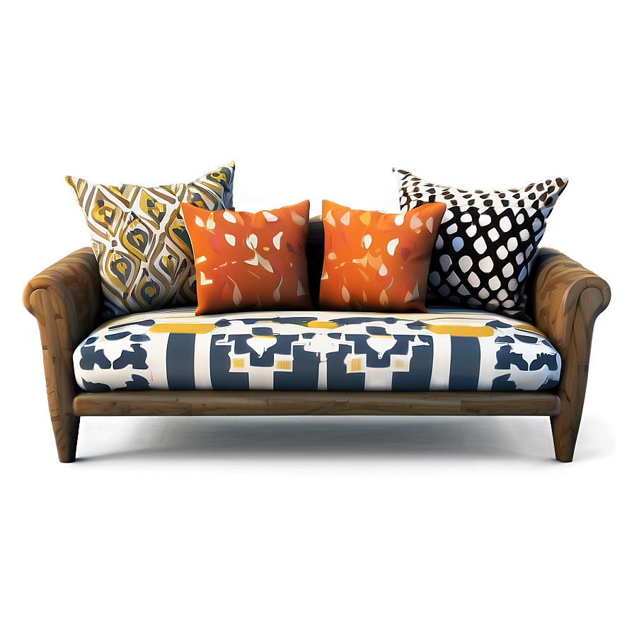 Boho Chic Couch Png Hmf PNG image