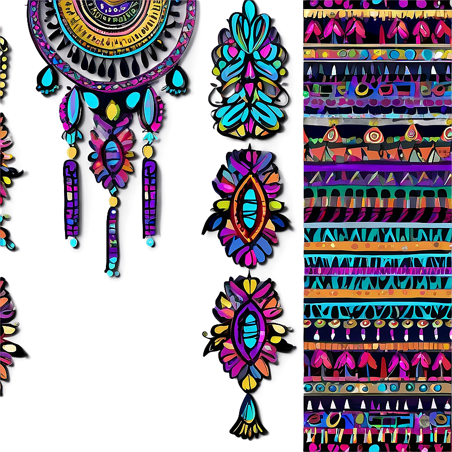 Boho Chic Pattern Design Png 06282024 PNG image