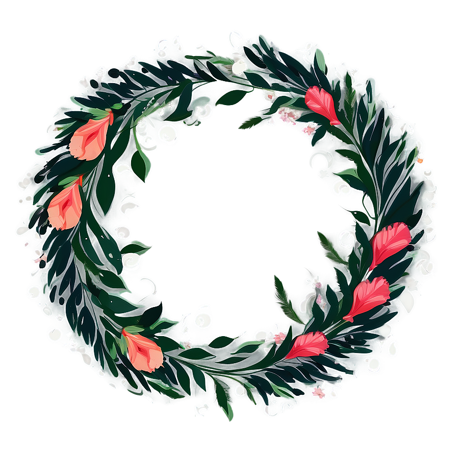 Boho Chic Wreath Png 05242024 PNG image