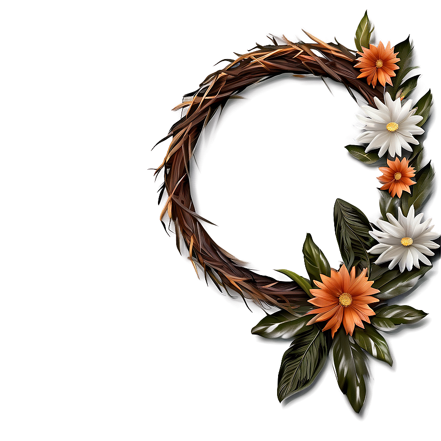 Boho Chic Wreath Png 62 PNG image