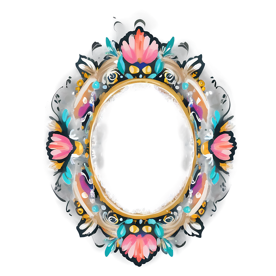 Boho Cute Frame Png 06262024 PNG image