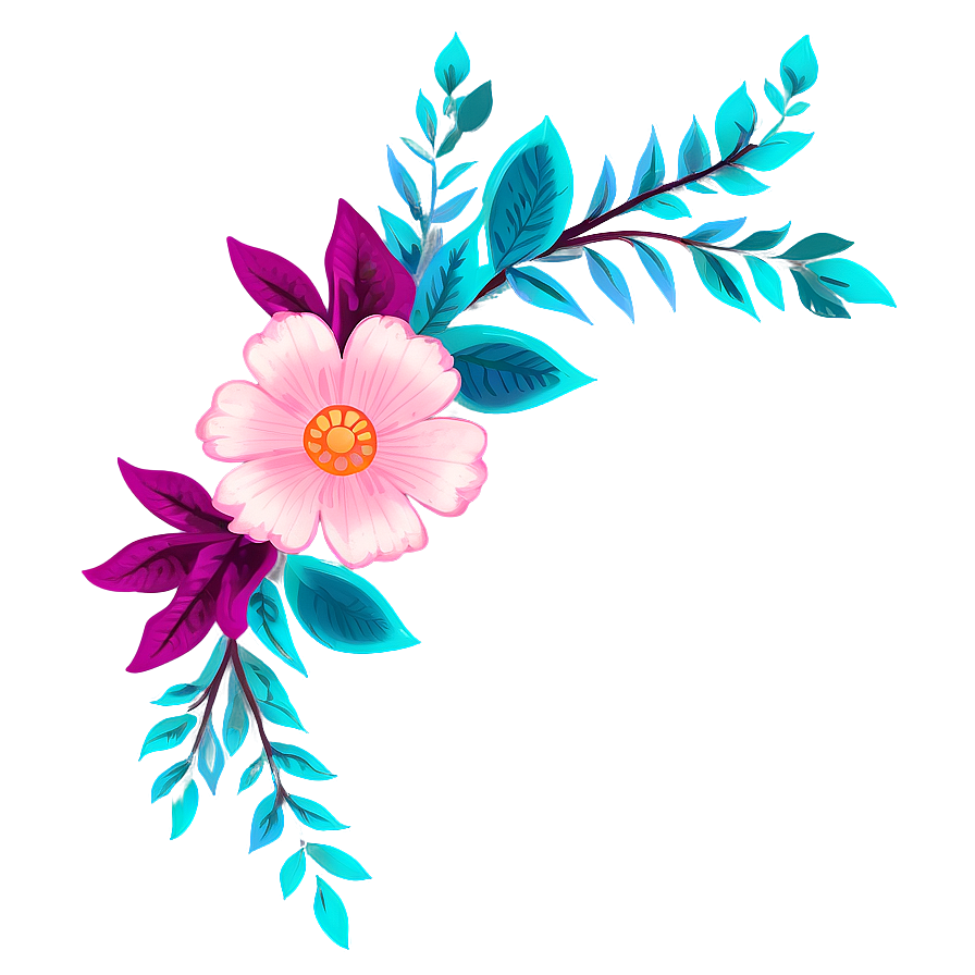 Boho Flowers Clip Png Gtx22 PNG image