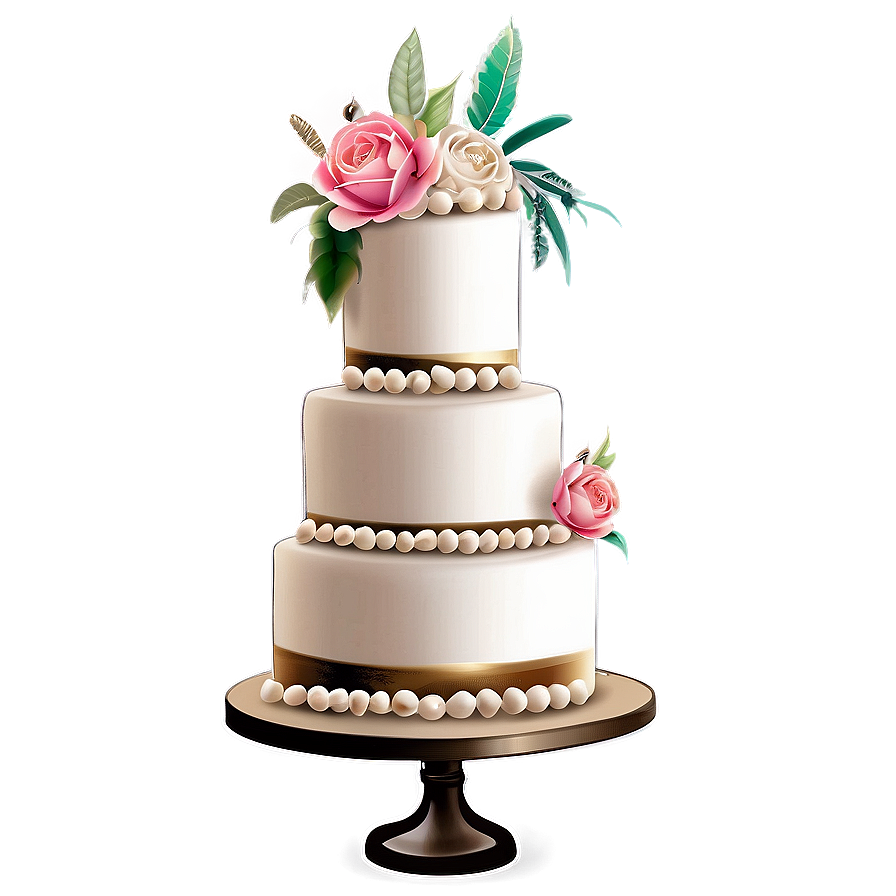 Boho Wedding Cake Png 76 PNG image