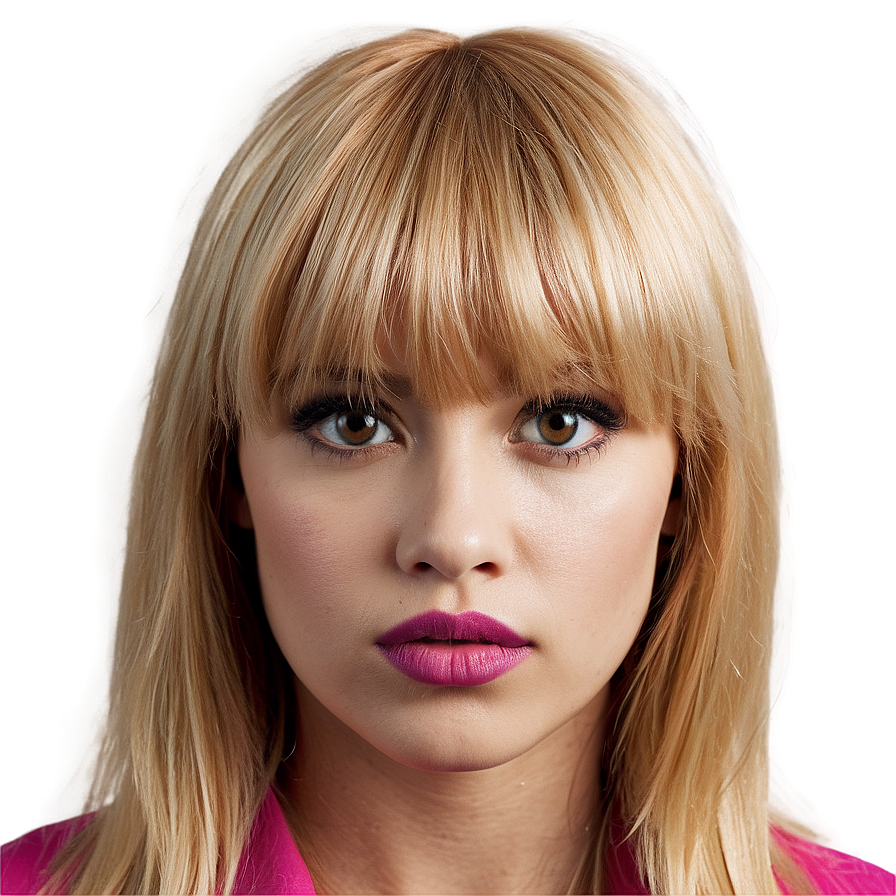 Bold Blonde Bangs Look Png Vdn29 PNG image