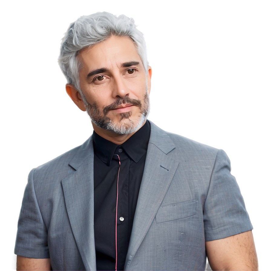 Bold Grey Hair Choice Png 06282024 PNG image