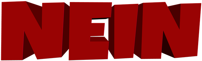 Bold Red N E I N Text PNG image