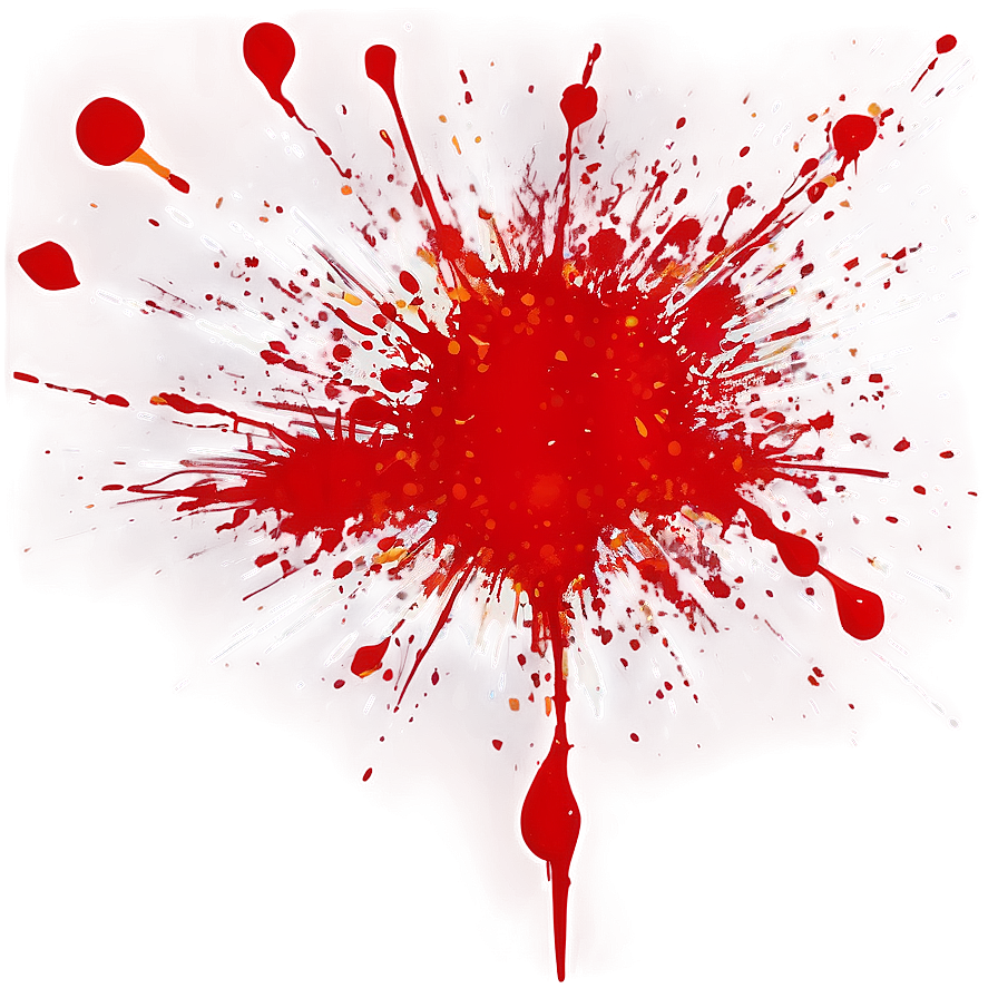 Bold Red Splatter Effect Png 13 PNG image