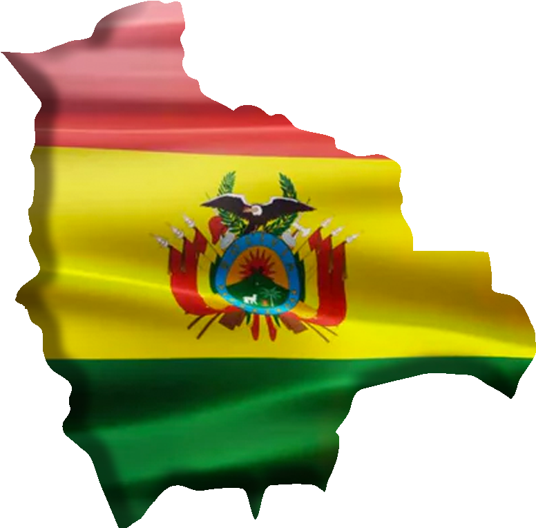 Bolivia Flag Map3 D Render PNG image