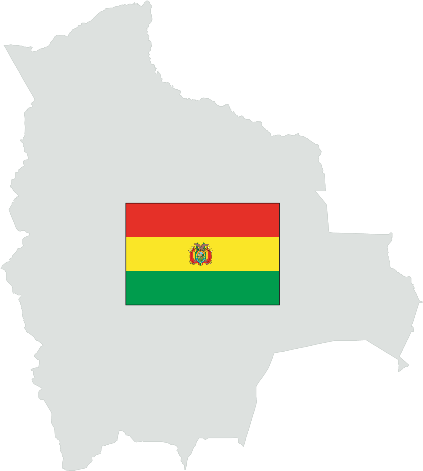 Bolivia Mapand Flag PNG image