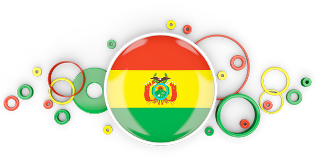 Bolivian Flag Abstract Bubble Design PNG image