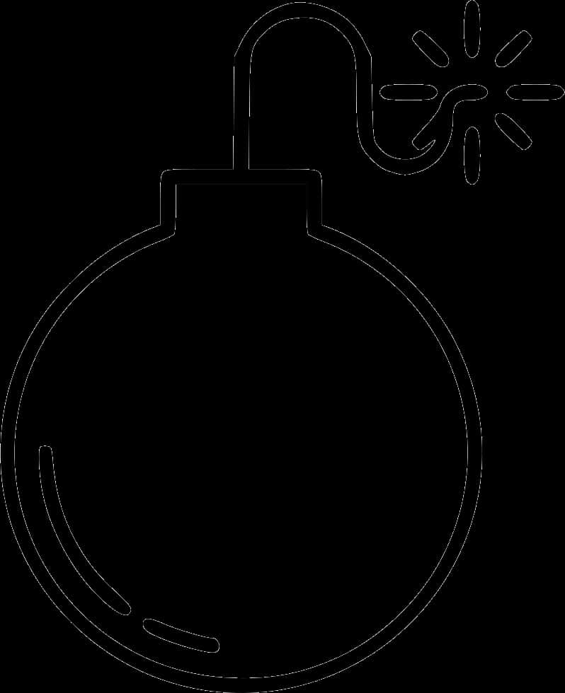 Bomb Icon Outline PNG image