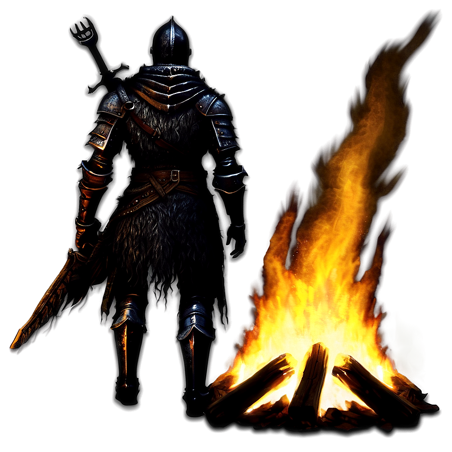 Bonfire Silhouette Dark Souls Png 51 PNG image