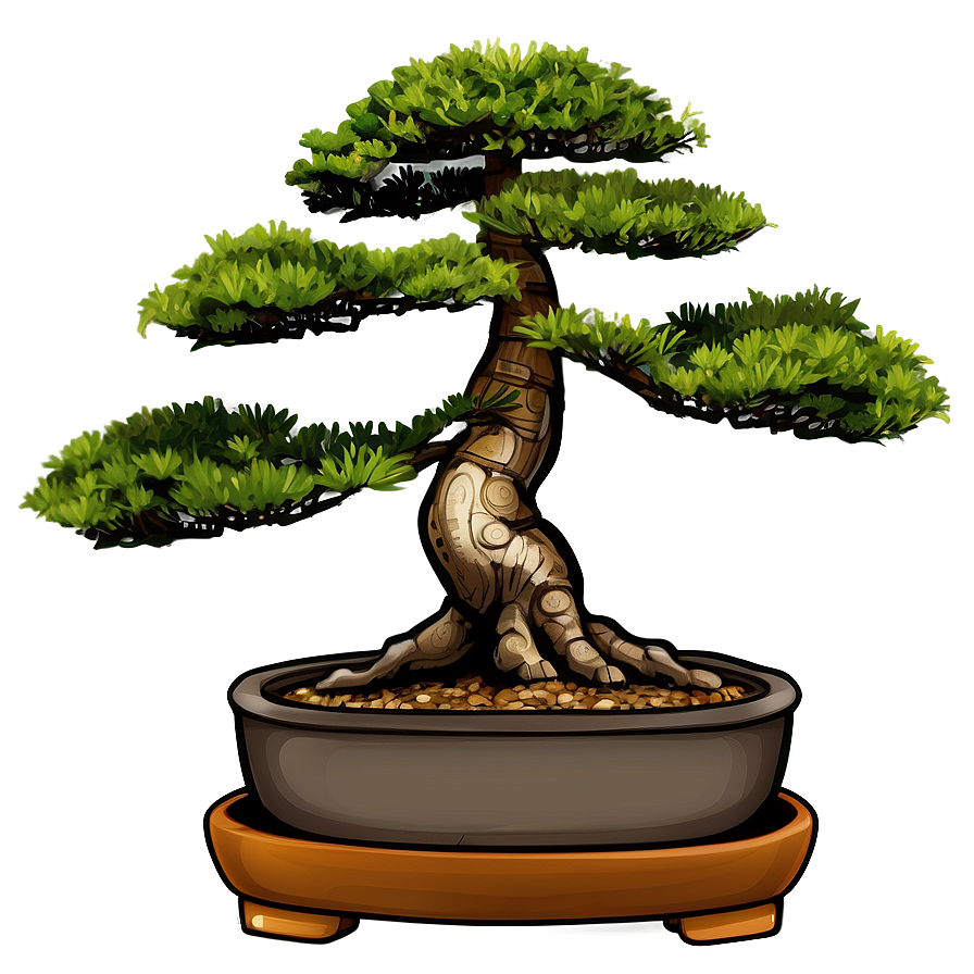 Bonsai Tree Illustration Png 06202024 PNG image