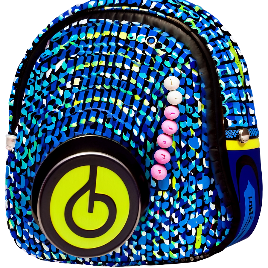 Book Bag With Headphone Port Music Png 4 PNG image