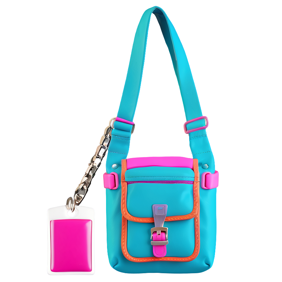 Book Bag With Keychain Accessory Png 06282024 PNG image