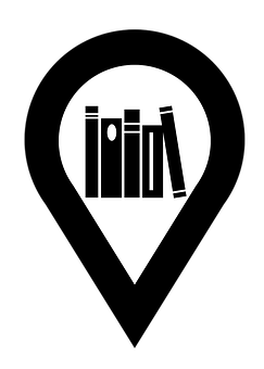 Book Lover Pin Icon PNG image
